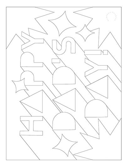 Father's Day Coloring Page