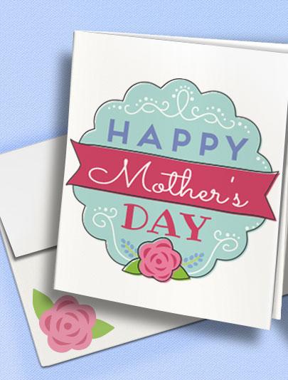Carte HP pour la fête des mères avec enveloppe - Sceau d'approbation !
