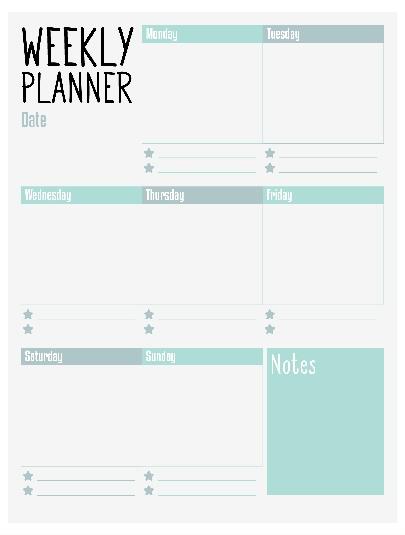 Weekly Planner 1