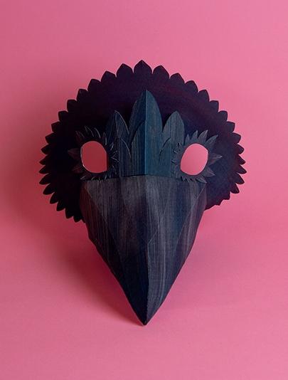 Masque de corbeau d'Halloween