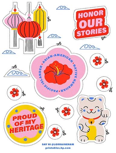 AAPI Stickers Lorraine Nam AANHPI-1