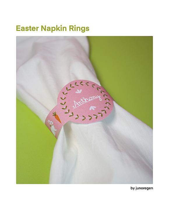 Easter Napkin Rings Craft by Julia Leister