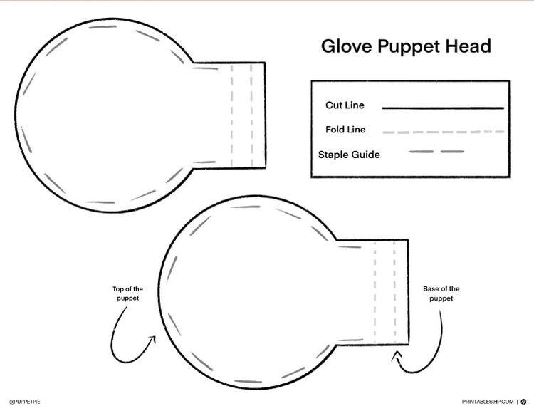 Print Pals - Cow Glove Puppet