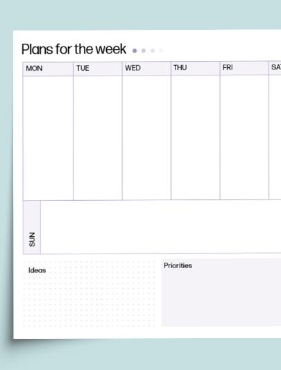 HP Weekly Planner 04