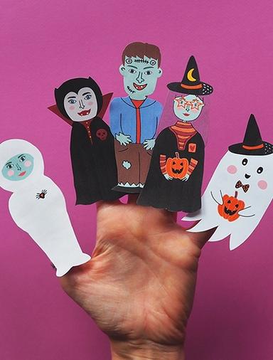 Halloween Finger Puppets Crafts Halloween Series