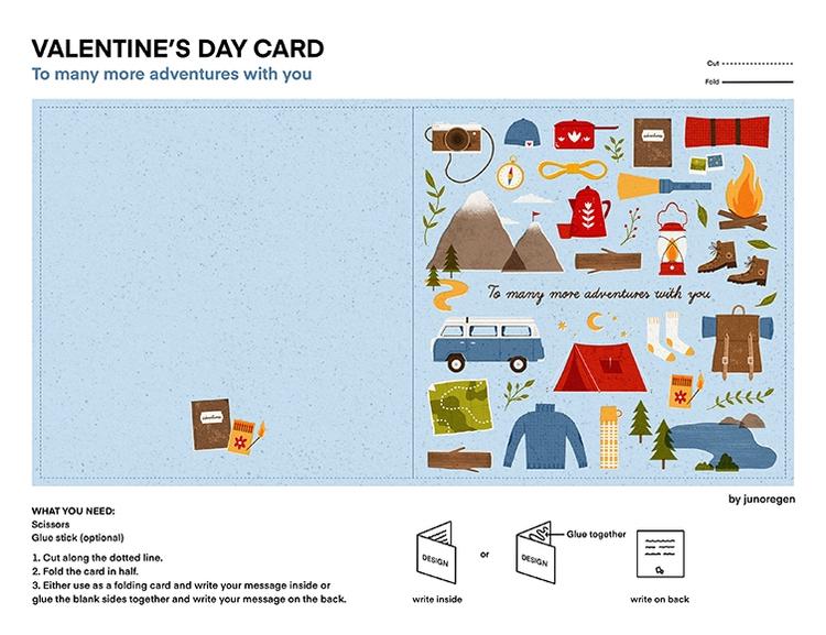 To Many More Adventures Valentine’s Day Card by Julia Leister
