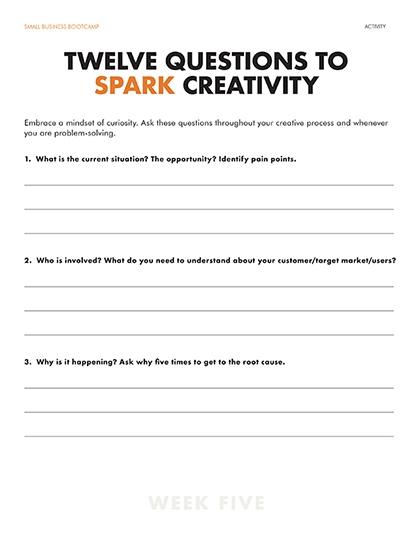 Questions to Spark Creativity
