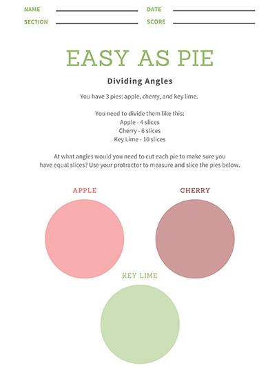 Easy as Pie - Dividing Angles