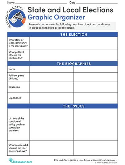 State and Local Elections Graphic Organizer