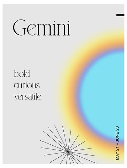 Gemini Astrology Poster