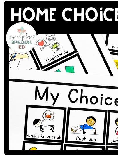 Home Choice Board for School Closures