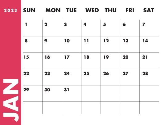 Calendário Clássico 2023 - 12 meses