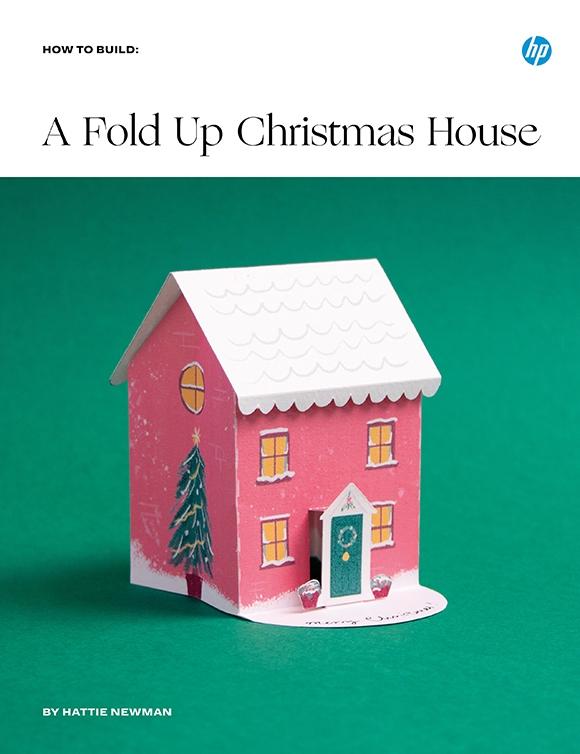 A Fold Up Christmas House 