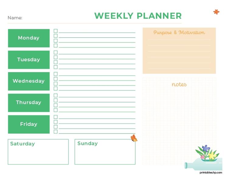 HP Weekly Planner 01