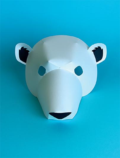 Máscara de oso polar