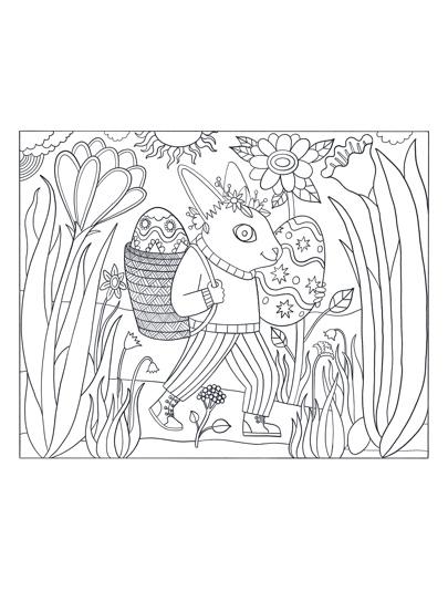 Easter Bunny Colouring Placemat