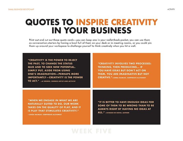 Citations pour inspirer la créativité