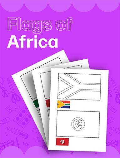 Flags of the World Africa Coloring Page