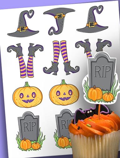 HP Halloween Cupcake toppers 1