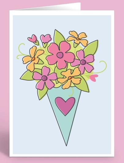 HP Mother's day card - Bouquet