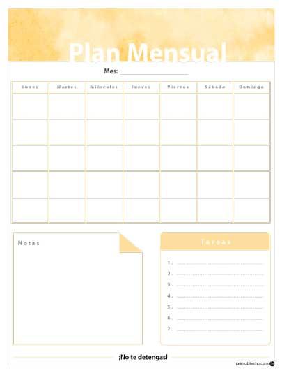 HP Monthly Planner 06