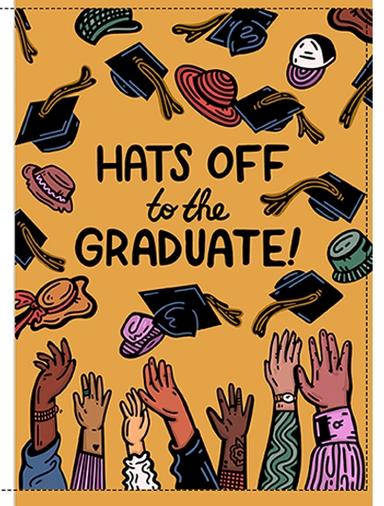 Hats Off Card Graduation Series