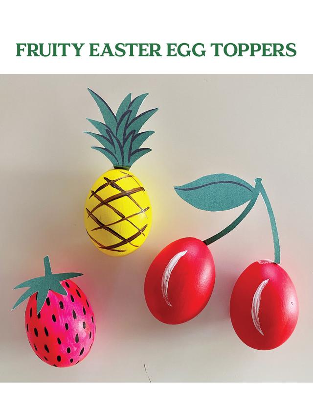 Garnitures d'œufs de Pâques fruitées artisanales par Megan Roy