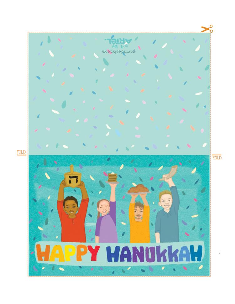 Cartes pour enfants Happy Hanoukka Keturah Ariel