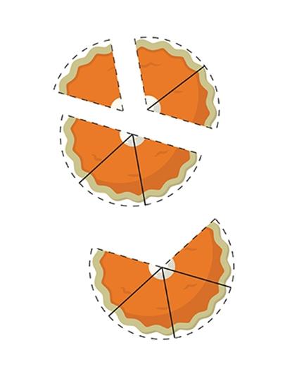 Pumpkin Pie Fractions - Ages 9-12