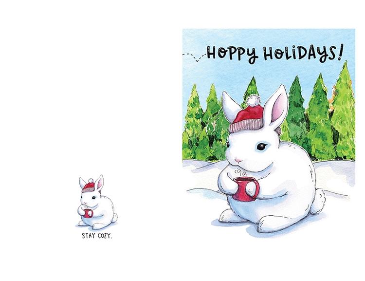 Hoppy Holidays Card