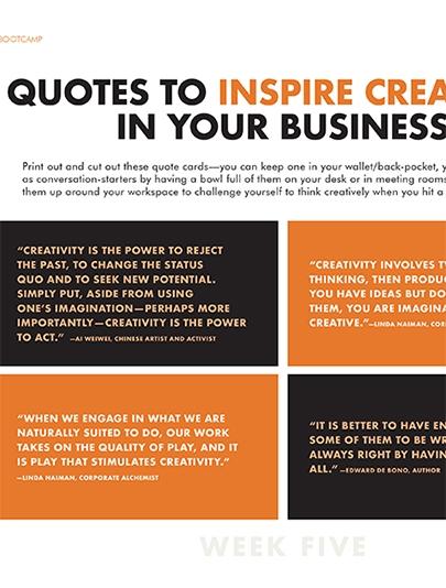 Des citations pour inspirer la créativité