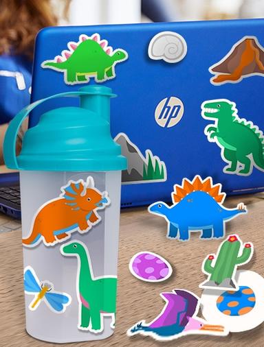 HP Dino Stickers