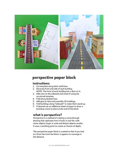 Perspective Paper Block