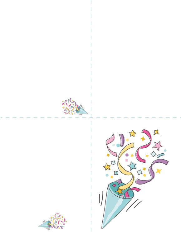 Carte de remise des diplômes HP avec enveloppe - Célébration des confettis !