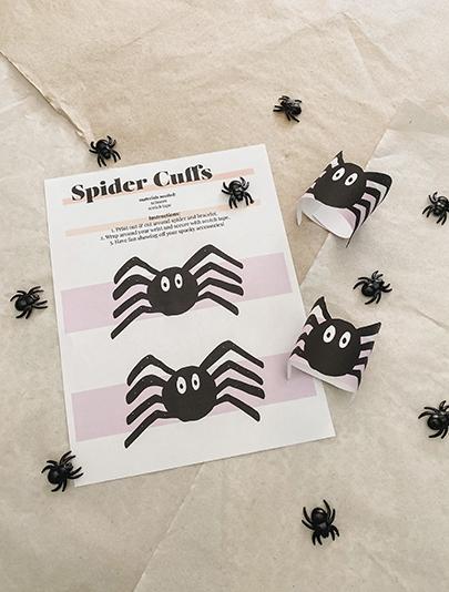 Bonnettes avec araignées d'Halloween