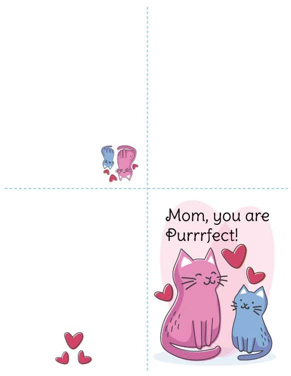Carte HP pour la fête des mères avec enveloppe - Vous êtes parfait !