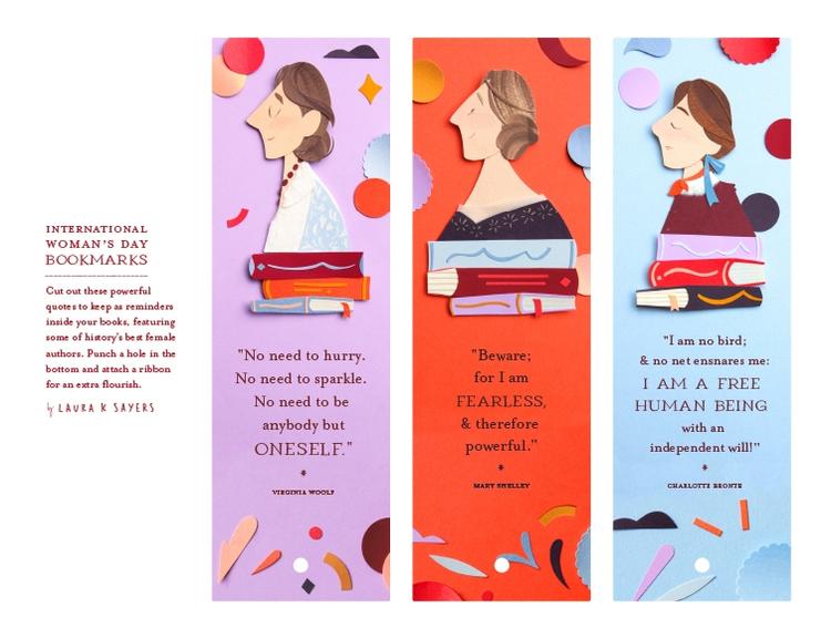 International Women’s Day Author Bookmarks