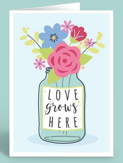 HP Mother's day card - Love grows here