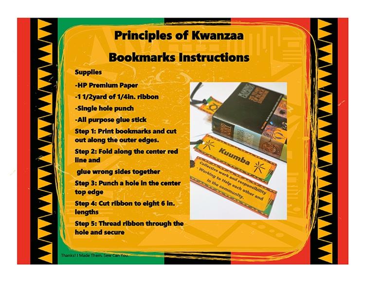 Kwanzaa Bookmark