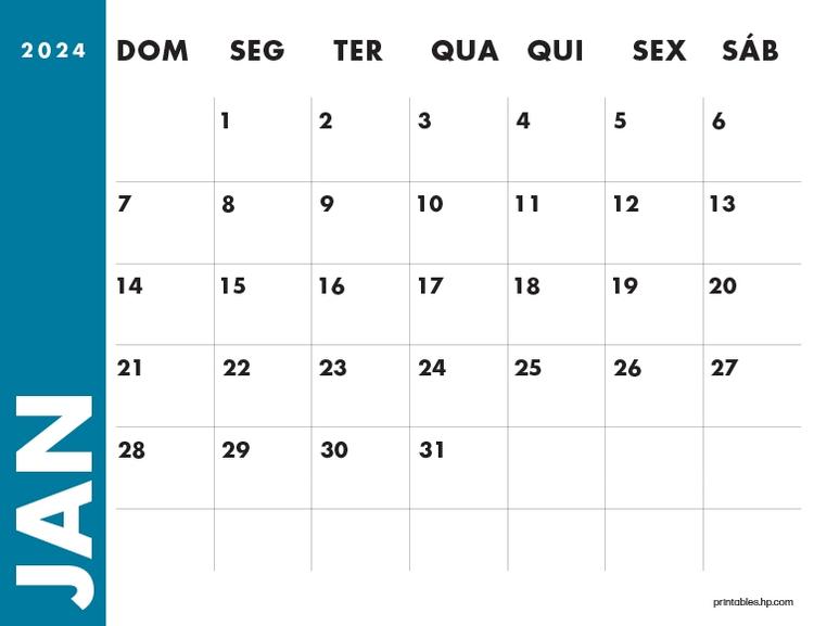 Calendário HP 05