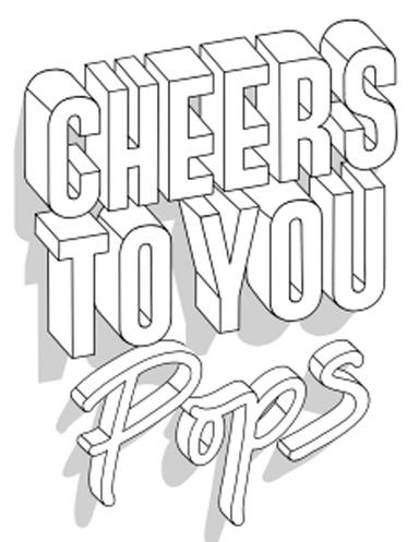 Cheers To You Pops Coloring Card Father's Day Series