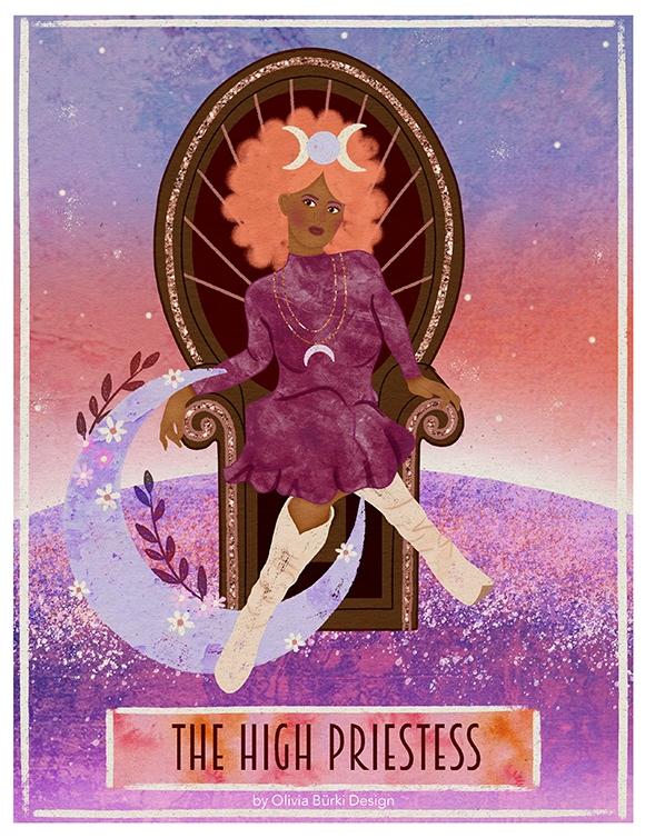 High Priestess Tarot Card Poster