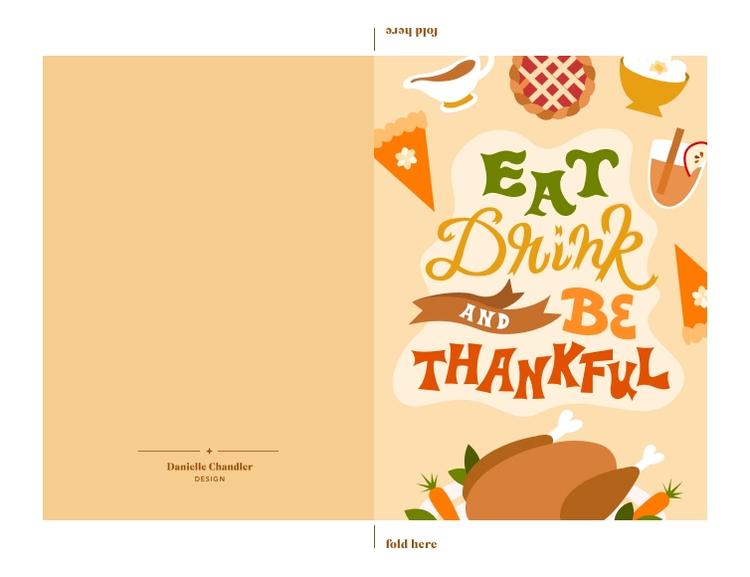 Thanksgiving Eat Drink and Be Thankful