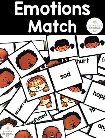 Emotions Match for Special Education Puzzles