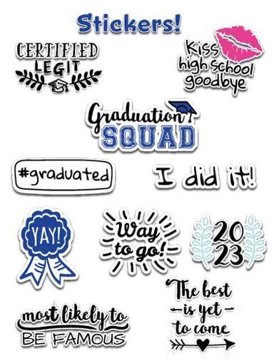 HP Graduation Stickers 2