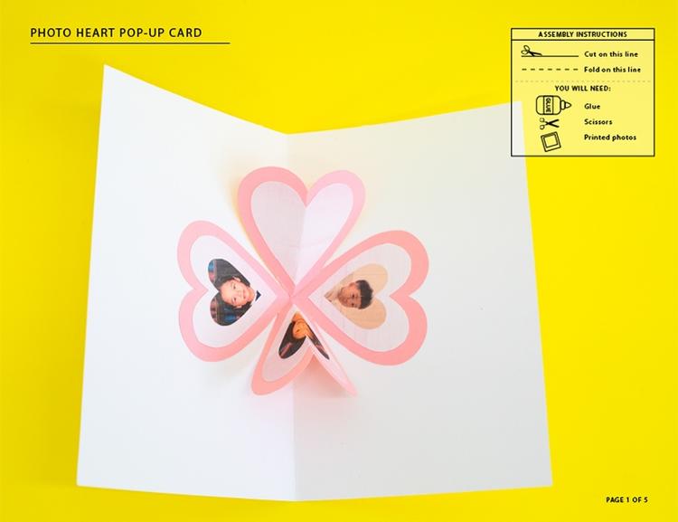 Photo Heart Pop-Up Card