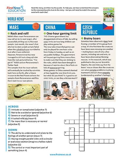 News Puzzle-  13 – 19 SEPTEMBER 2021