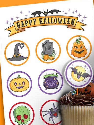 HP Halloween Cupcake toppers 2