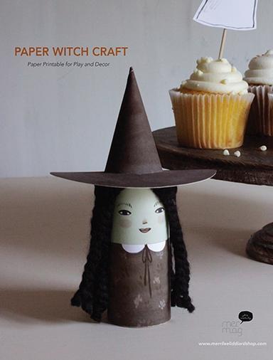 Witch Tube Craft Crafts Halloween Series