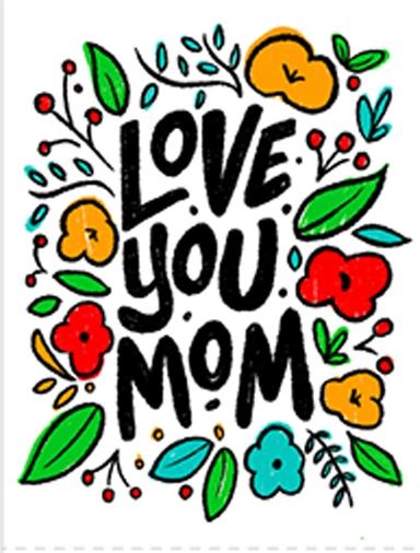Love You Mom Card Mother's Day Series